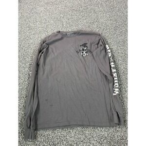 Sons Of Anarchy Long Sleeve T Shirt Men's Size Medium Gray Biker